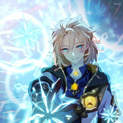 This is a pixiv picture whose title is 氷の王子アルベド.
