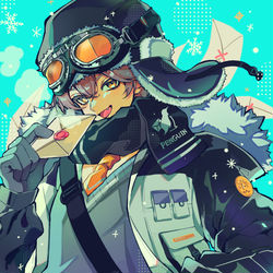 This is a pixiv picture whose title is ペンギンの郵便屋さん.
