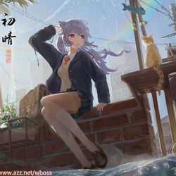 This is a pixiv picture whose title is Rainbow|初晴.