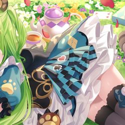 This is a pixiv picture whose title is 🐻🍄.