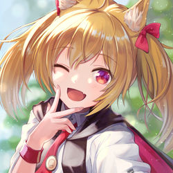This is a pixiv picture whose title is キラリ！.