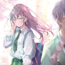 This is a pixiv picture whose title is （今日も声、かけれなかったな...）.