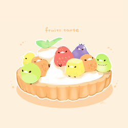 This is a pixiv picture whose title is フルーツ盛り合わせタルト.