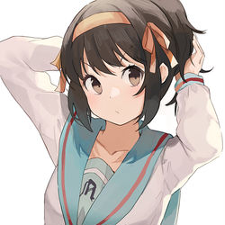This is a pixiv picture whose title is 涼宮ハルヒ.