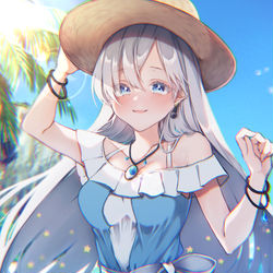 This is a pixiv picture whose title is アナスタシア【水着】.