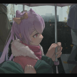 This is a pixiv picture whose title is 《雨》—阿晴.