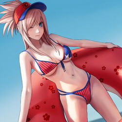 This is a pixiv picture whose title is 水着武蔵ちゃん.