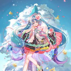 This is a pixiv picture whose title is マジカルミライ2021.