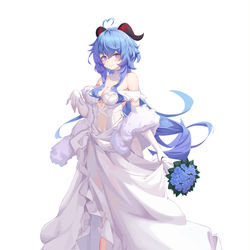 This is a pixiv picture whose title is 甘雨.