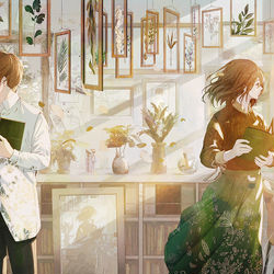 This is a pixiv picture whose title is 情景と一瞬.
