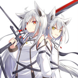 This is a pixiv picture whose title is kemo姉妹.