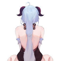 This is a pixiv picture whose title is 甘雨.