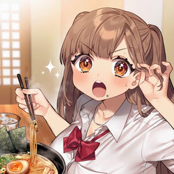 This is a pixiv picture whose title is いっぱい食べる君が好き.