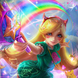 This is a pixiv picture whose title is スター・バタフライ / Star Butterfly.