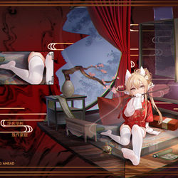 This is a pixiv picture whose title is 8月.