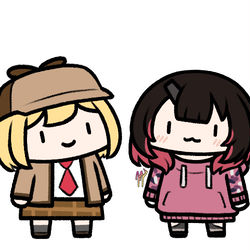 This is a pixiv picture whose title is Smol Ame Roboco.