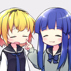 This is a pixiv picture whose title is 「なんですのー」.