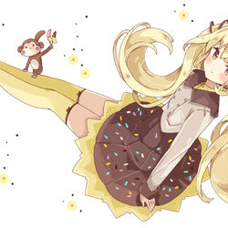 This is a pixiv picture whose title is チョコバナナ.