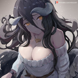 This is a pixiv picture whose title is 【オーバーロード】アルベド | Albedo.