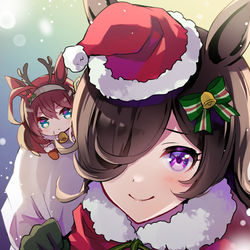 This is a pixiv picture whose title is ★3[Happy Xmas!]ライスシャワー.