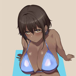 This is a pixiv picture whose title is 褐色.