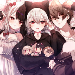 This is a pixiv picture whose title is もこもこSMC組.