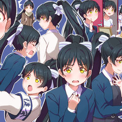 This is a pixiv picture whose title is 🍓葉月 恋ちゃん表情集.