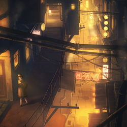 This is a pixiv picture whose title is たまにはいつもと違う道を通って.