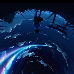 This is a pixiv picture whose title is Under the same sky.