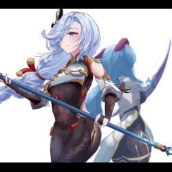 This is a pixiv picture whose title is 申鶴と甘雨.