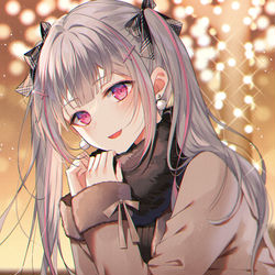 This is a pixiv picture whose title is 「寒いね」.