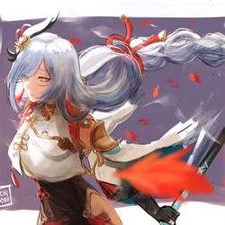 This is a pixiv picture whose title is SHENHE step on me.
