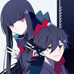 This is a pixiv picture whose title is ▼坂本龍馬＆お竜さん.