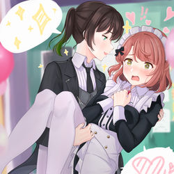 This is a pixiv picture whose title is 女仆的反击.
