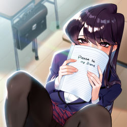 This is a pixiv picture whose title is 古見さん.