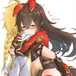 This is a pixiv picture whose title is 【原神】ぎゅ～.