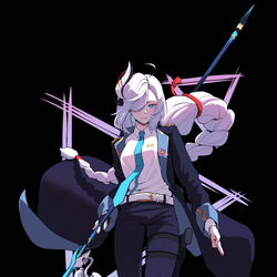 This is a pixiv picture whose title is 特工申鹤.