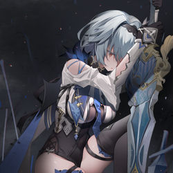 This is a pixiv picture whose title is Eula.
