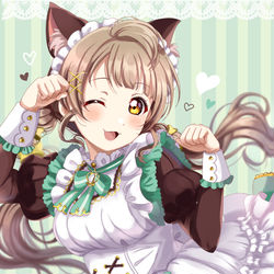 This is a pixiv picture whose title is もえもえにゃんにゃん🐱.