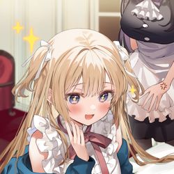 This is a pixiv picture whose title is 「勝てました……！」.