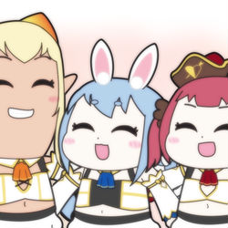 This is a pixiv picture whose title is 3期生1stライブ記念.