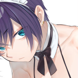 This is a pixiv picture whose title is メイドくん.
