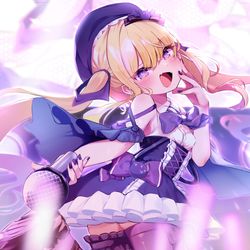 This is a pixiv picture whose title is 月紫アリアちゃん.