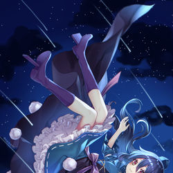 This is a pixiv picture whose title is 星空を地に堕として.