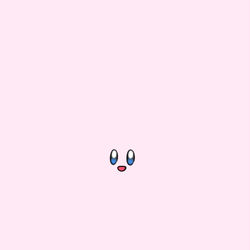 This is a pixiv picture whose title is no.1486 『 冬毛のカービィ 』.
