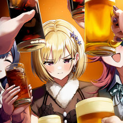 This is a pixiv picture whose title is 「樹里、成人おめでとう〜！！！！！」.