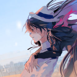 This is a pixiv picture whose title is どこか行ってしまう.