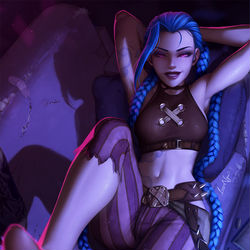 This is a pixiv picture whose title is Jinx.