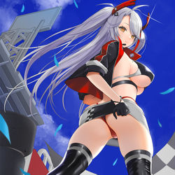 This is a pixiv picture whose title is レースクイーンなプリンツ・オイゲン.