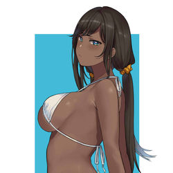 This is a pixiv picture whose title is 褐色.